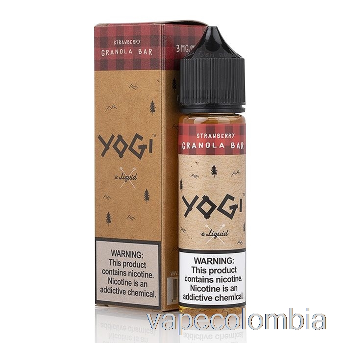 Vape Kit Completo Barra De Granola De Fresa - Yogi E-liquid - 60ml 3mg